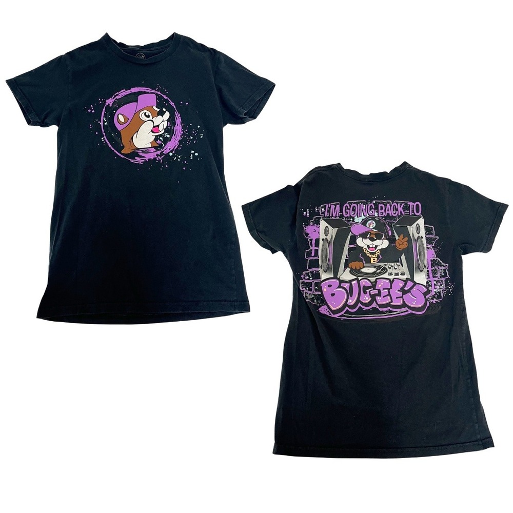 Buc-ees DJ Beaver Graphic T-Shirt Black Im Going Back To Buc-ees Unisex Small